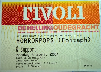 Horrorpops - De Helling ticket
