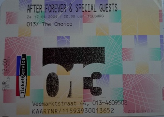 After Forever - 013 ticket