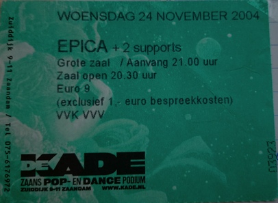 Epica - De Kade ticket