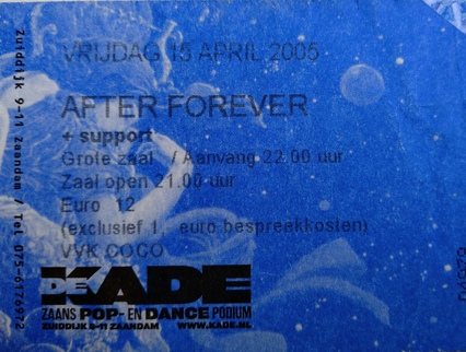 After Forever - De Kade ticket