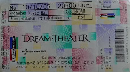 Dream Theater - HMH ticket