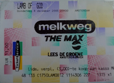Lamb of God - Melkweg The MAx ticket