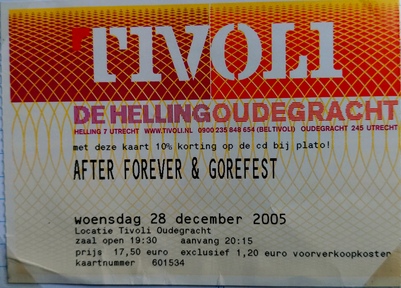 After Forever - Tivoli ticket