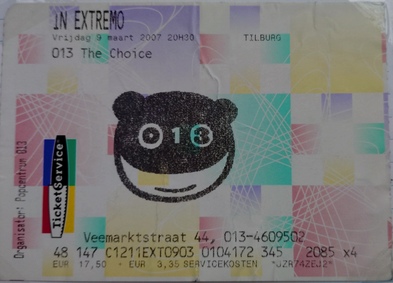 In Extremo - 013 The Choice ticket