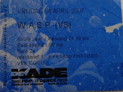 W.A.S.P - De Kade ticket