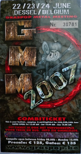 Graspop ticket