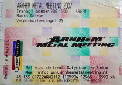 Arnhem Metal Meeting ticket