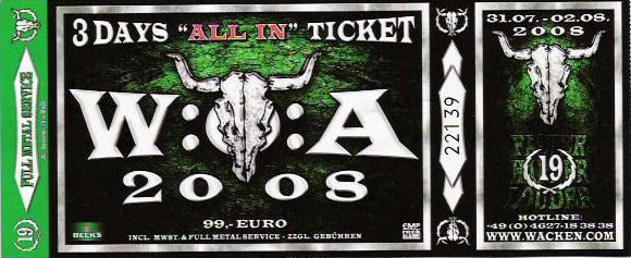 Wacken ticket