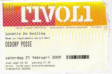 Osdorp Posse Afscheidstoernee - De Helling ticket