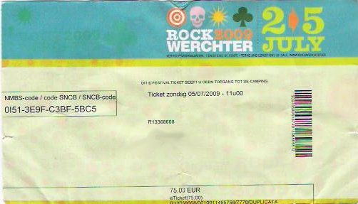 Rock Werchter ticket
