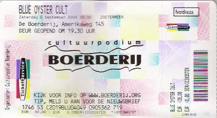 Blue Öyster Cult - De Boerderij ticket