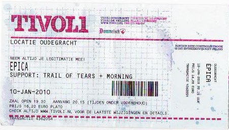 Epica - Tivoli ticket
